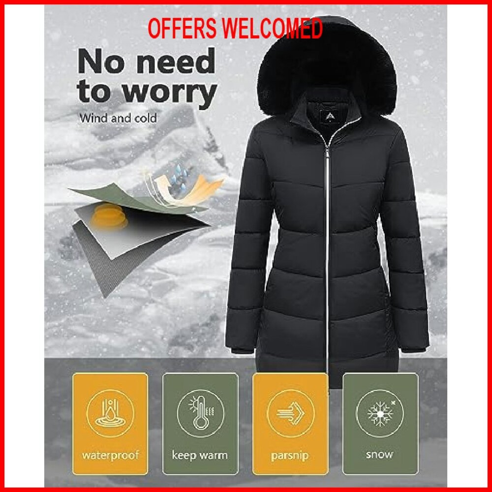 Women's Winter Down Puffer Jacket Windproof Water… - image 4